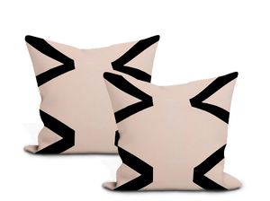 Schumacher Legere Linen Silk Appliqué Pillow Cover