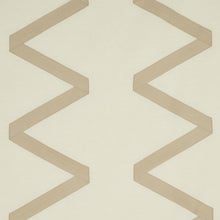 Load image into Gallery viewer, Pair of Custom Made Schumacher Legere Linen Silk Appliqué Pillow Covers - Both Sides