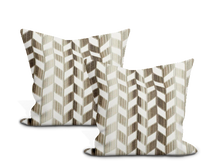 Load image into Gallery viewer, Schumacher Chevron Strié Velvet Pillow Cover