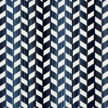 Load image into Gallery viewer, Pair of Custom Made Schumacher Chevron Strié Velvet Pillow Covers - Both Sides