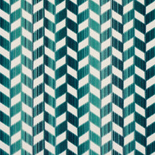 Load image into Gallery viewer, Pair of Custom Made Schumacher Chevron Strié Velvet Pillow Covers - Both Sides
