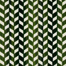 Load image into Gallery viewer, Pair of Custom Made Schumacher Chevron Strié Velvet Pillow Covers - Both Sides