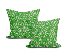 Load image into Gallery viewer, Pair of Custom Made Schumacher Gigi Embroidery Pillow Covers - Both Sides