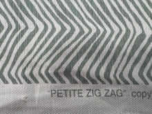 Load image into Gallery viewer, Quadrille Alan Campbell Petite Zig Zag French Green on Tint AC303-21 Home Decor Upholstery Fabric STA 6186