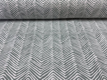 Load image into Gallery viewer, Quadrille Alan Campbell Petite Zig Zag French Green on Tint AC303-21 Home Decor Upholstery Fabric STA 6186