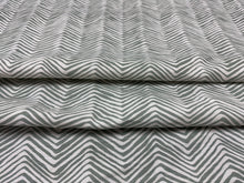 Load image into Gallery viewer, Quadrille Alan Campbell Petite Zig Zag French Green on Tint AC303-21 Home Decor Upholstery Fabric STA 6186