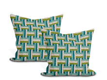 Load image into Gallery viewer, Schumacher Saxon Épinglé Pillow Cover