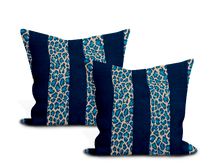 Load image into Gallery viewer, Schumacher Guepard Stripe Velvet Pillow Cover