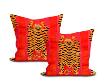 Load image into Gallery viewer, Schumacher Jokhang Tiger Velvet Pillow Cover