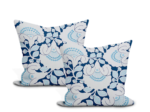 Schumacher Jackie Appliqué Embroidery Pillow Cover