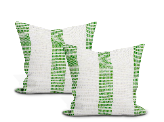 Schumacher Ketley Performance Stripe Pillow Cover