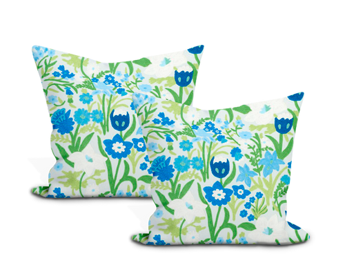 Schumacher Crewel Garden Pillow Cover