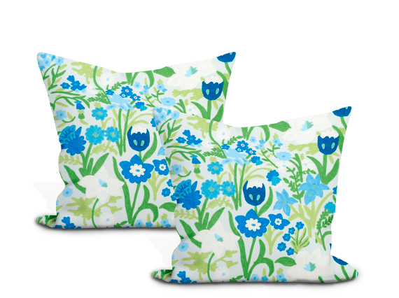 Schumacher Crewel Garden Pillow Cover