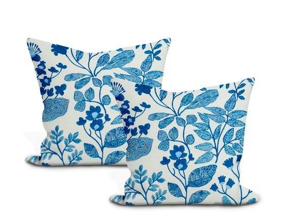 Schumacher Emaline Embroidery Pillow Cover