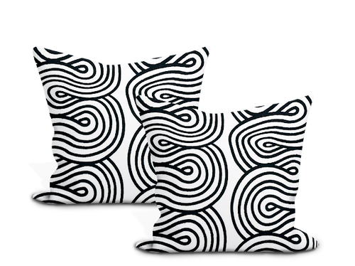 Schumacher Giraldi Embroidery Pillow Cover