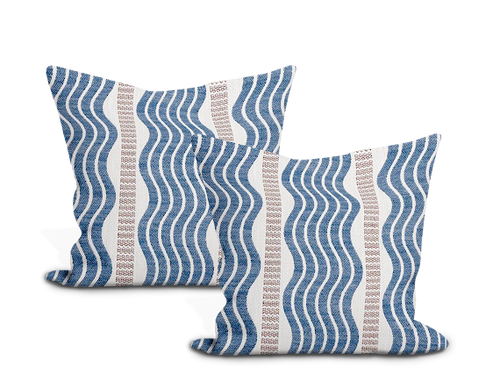 Schumacher Sina Stripe Pillow Cover