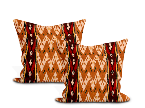 Schumacher Samar Ikat Velvet Pillow Cover