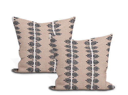 Schumacher Alva Hand Block Print Pillow Cover