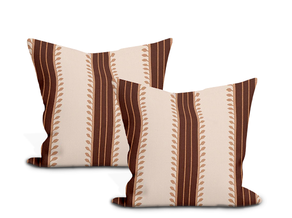 Schumacher Etruscan Stripe Pillow Cover