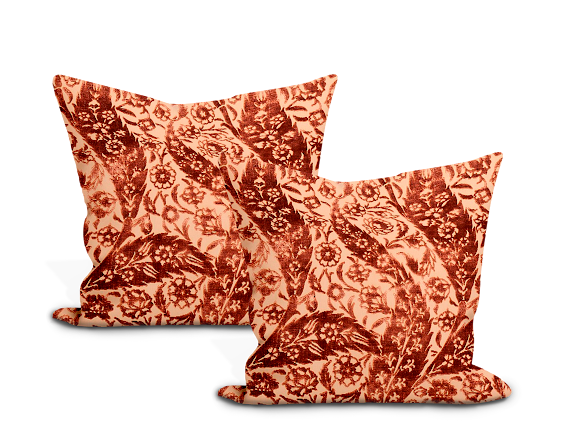 Schumacher Saz Paisley Silk Velvet Pillow Cover