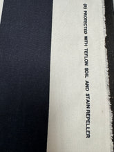 Load image into Gallery viewer, Morris's Stripe by Duralee Fabrics Black and White Indoor Outdoor Upholstery Drapery Fabric