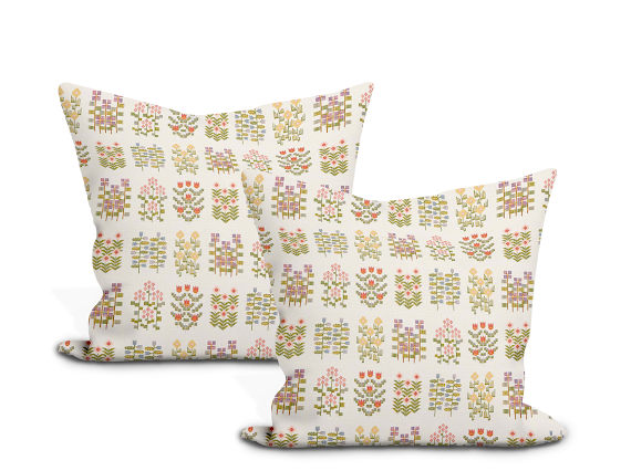 Schumacher Annika Floral Tapestry Pillow Cover