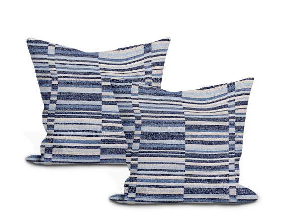 Schumacher Tierra Stripe Pillow Cover