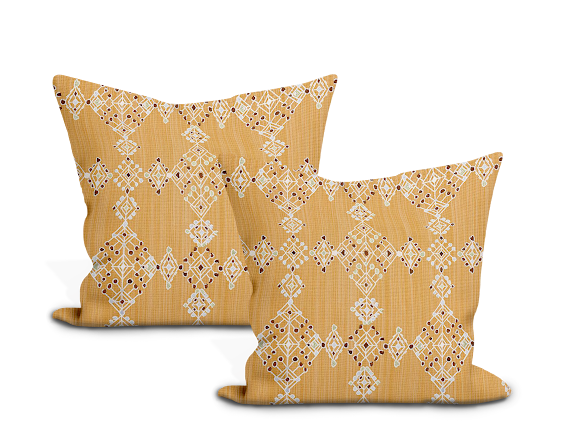 Schumacher Kalindi Embroidery Pillow Cover