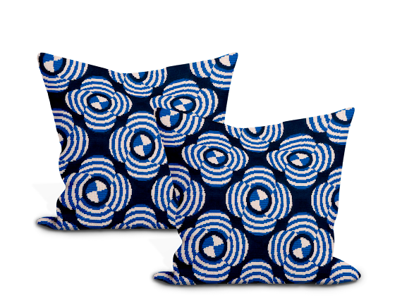 Schumacher’s Le Moderne Cut Velvet Pillow Cover