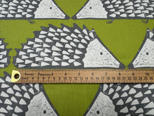 Load image into Gallery viewer, Scion Spike 120384 Kiwi The Hedgehog Design Cotton Printed Water Resistant Upholstery Fabric STA 6196
