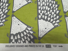 Load image into Gallery viewer, Scion Spike 120384 Kiwi The Hedgehog Design Cotton Printed Water Resistant Upholstery Fabric STA 6196