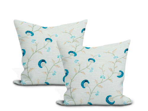 Schumacher Iyla Embroidery Pillow Cover