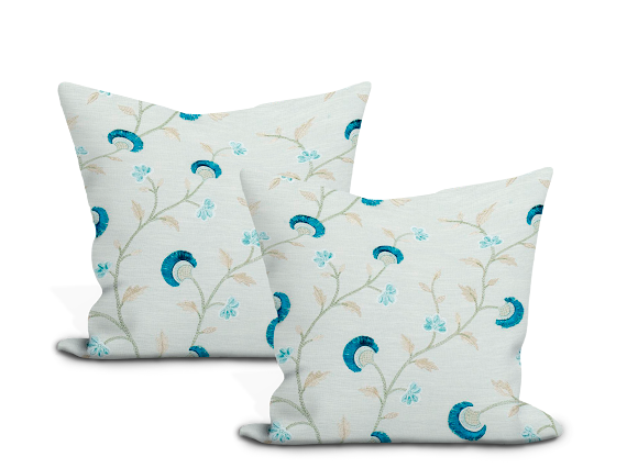 Schumacher Iyla Embroidery Pillow Cover