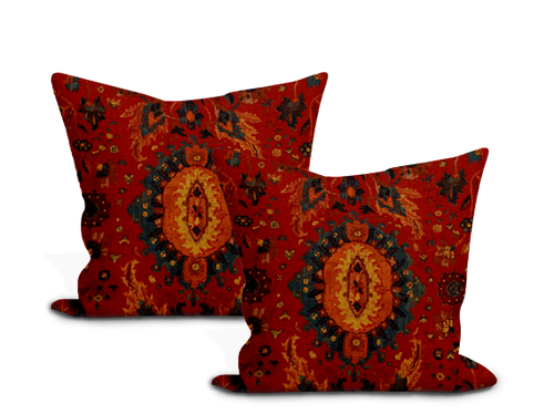 Schumacher Jahanara Carpet Pillow Cover