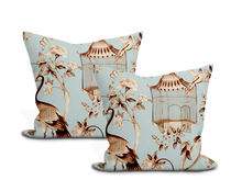 Load image into Gallery viewer, Schumacher Oiseaux Et Fleurs Pillow Cover