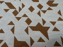 Load image into Gallery viewer, Holly Hunt Outdoor Witter Tumeric Abstract Ethnic Brown White Upholstery Fabric