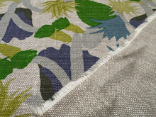 Load image into Gallery viewer, Cactus Flower Linen Fabric in the Green By Christopher Farr Cloth