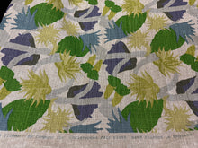 Load image into Gallery viewer, Cactus Flower Linen Fabric in the Green By Christopher Farr Cloth