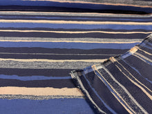 Load image into Gallery viewer, Bella Dura Mesa Indigo Indoor Outdoor Performance Water Resistant Stripe Upholstery Fabric