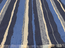 Load image into Gallery viewer, Bella Dura Mesa Indigo Indoor Outdoor Performance Water Resistant Stripe Upholstery Fabric