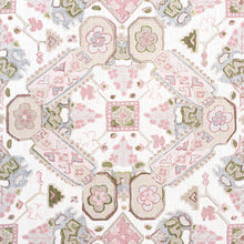 Load image into Gallery viewer, Set of Two Made to Order Thibaut Persian Carpet Side Drapery Panels