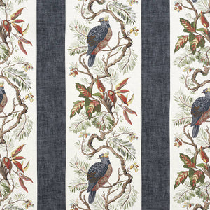 Set of Two Made to Order Thibaut Williamson Side Drapery Panels