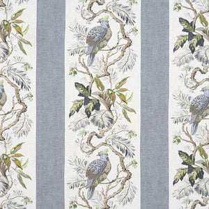 Set of Two Made to Order Thibaut Williamson Side Drapery Panels