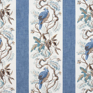 Set of Two Made to Order Thibaut Williamson Side Drapery Panels