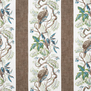 Set of Two Made to Order Thibaut Williamson Side Drapery Panels