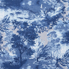 Load image into Gallery viewer, Set of Two Made to Order Thibaut Lincoln Toile Side Drapery Panels