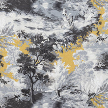 Load image into Gallery viewer, Set of Two Made to Order Thibaut Lincoln Toile Side Drapery Panels