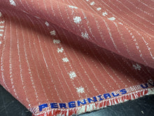 Load image into Gallery viewer, Perennials Rusty Dotty Performance Embroidered Dotted Stripe Water Resistant Upholstery Fabric STA 6205