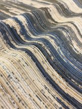 Load image into Gallery viewer, Pollack Studio Painted Velvet Cape Cod Luxury Artistic Vertical Brushstroke Stripe Design Heavy Fabric STA 6400