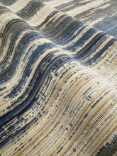 Load image into Gallery viewer, Pollack Studio Painted Velvet Cape Cod Luxury Artistic Vertical Brushstroke Stripe Design Heavy Fabric STA 6400